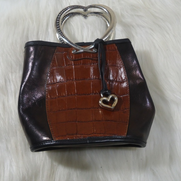 Brighton Handbags - Brighton Brown & Tan Perfect Little Leather Bag